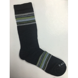 Socks - TEKO Calf-length Merino Mens - 76003 Black/Grey